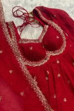 Apsara Red Suit Set - Image 9