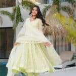 Prisha Embroidered Suit Set