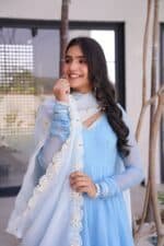 Aabha Sky Gotta Suit Set - Image 6