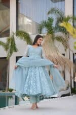 Trisha  Embroidered Suit  set