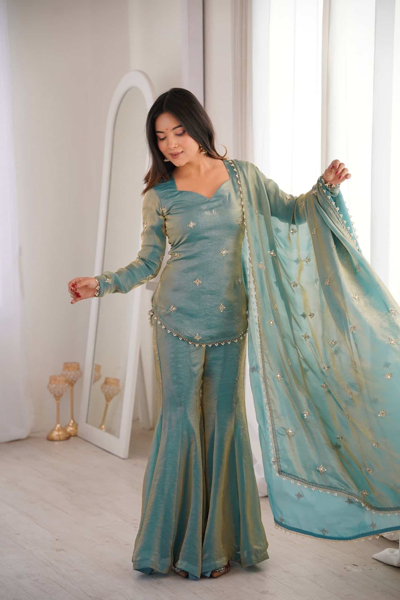 6 Gauri Sharara Set - Image 1