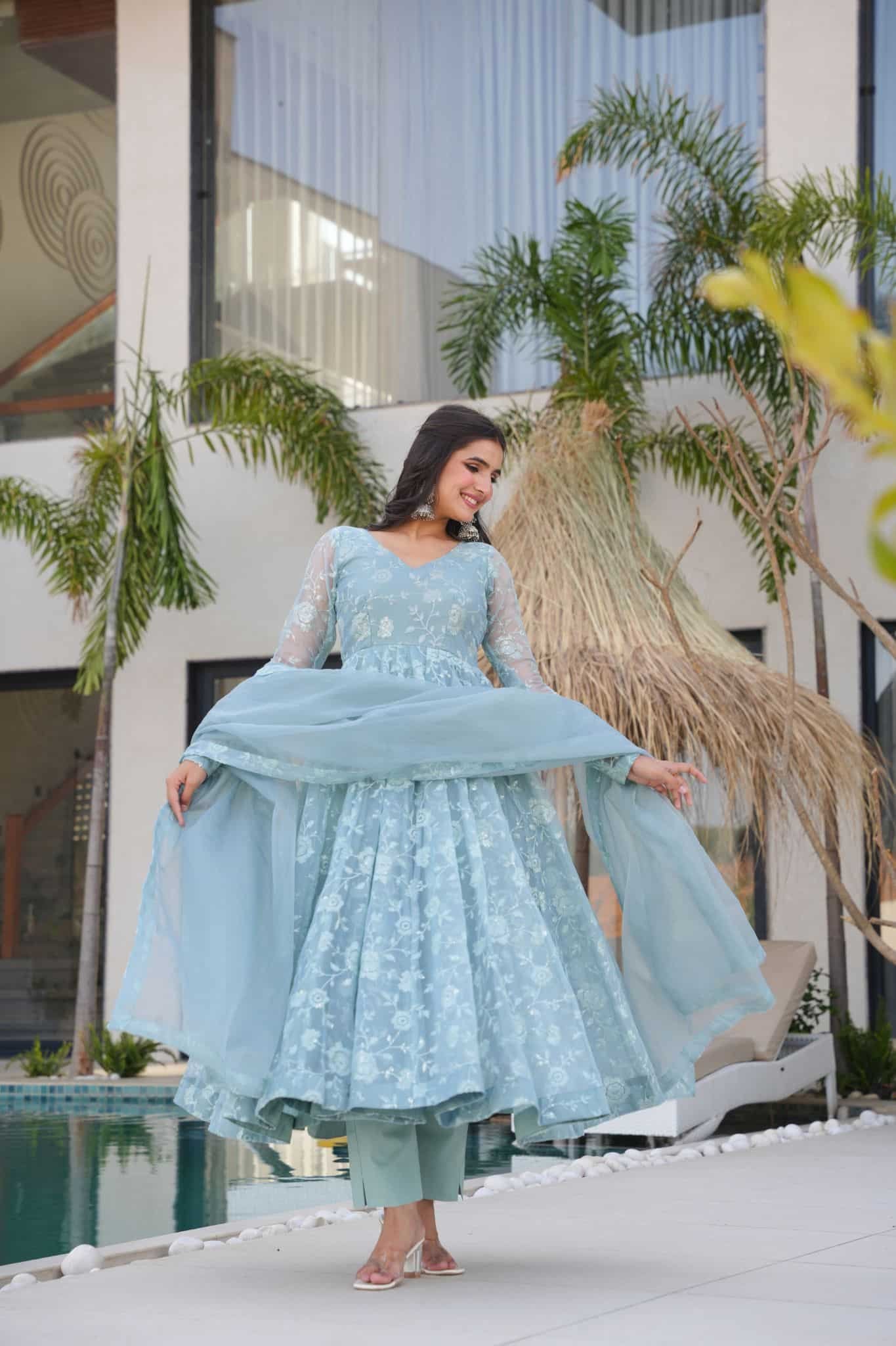 6 Trisha Embroidered Suit set - Image 1