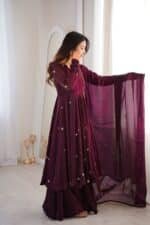 Sitara Wine Suit Set - Image 2