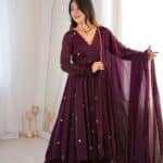 Sitara Wine Suit Set