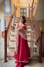 Meher Jaal Dupatta Suit Set - Image 6