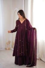 Sitara Wine Suit Set - Image 6