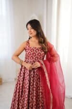 Shehnaaz Brocade Suit Set - Image 3