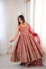 Shehnaaz Brocade Suit Set - Image 4