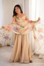 Diya Gold Sharara Set - Image 6