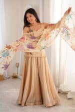 Diya Gold Sharara Set - Image 3