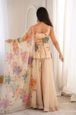 Diya Gold Sharara Set - Image 4