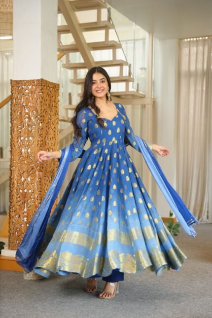Sunehri Ombre Suit Set
