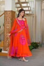 Kesariya Chunari Suit Set - Image 4