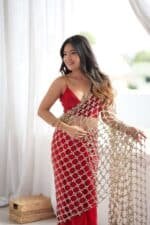 Laal Luxe Pre Draped Saree - Image 4